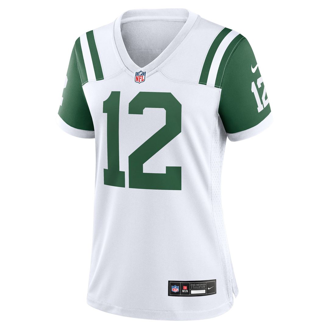 Joe Namath New York Jets Women's Classic Alternate Retired Player Jersey - White