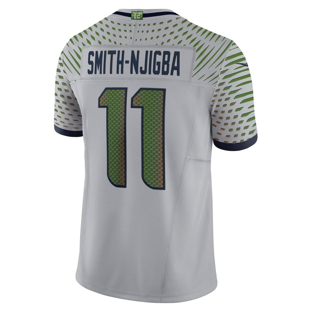 Jaxon Smith-Njigba Seattle Seahawks Rivalries Collection Stitched Jersey - Gray