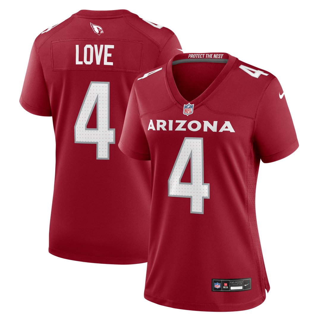 Jeremiyah Love Arizona Cardinals Women's Jersey - White