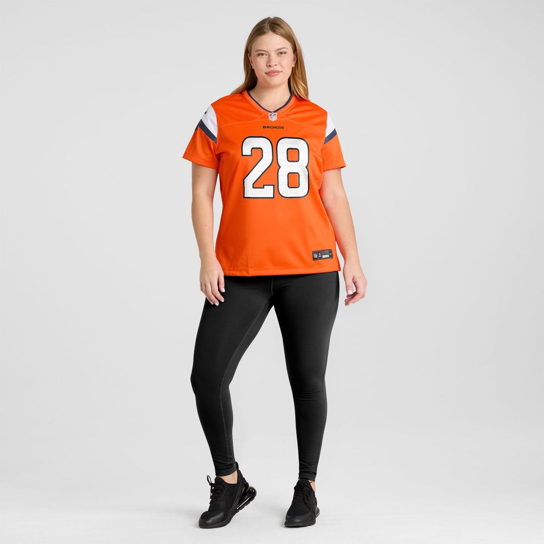 Tyler Badie Denver Broncos Women's Team Jersey - Orange
