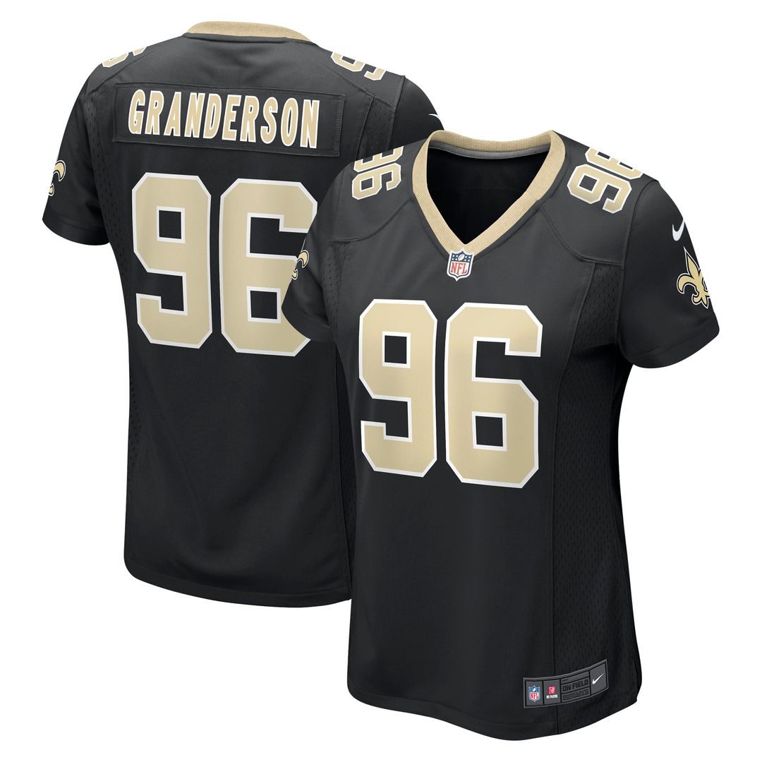 Carl Granderson New Orleans Saints Women's Jersey - Black