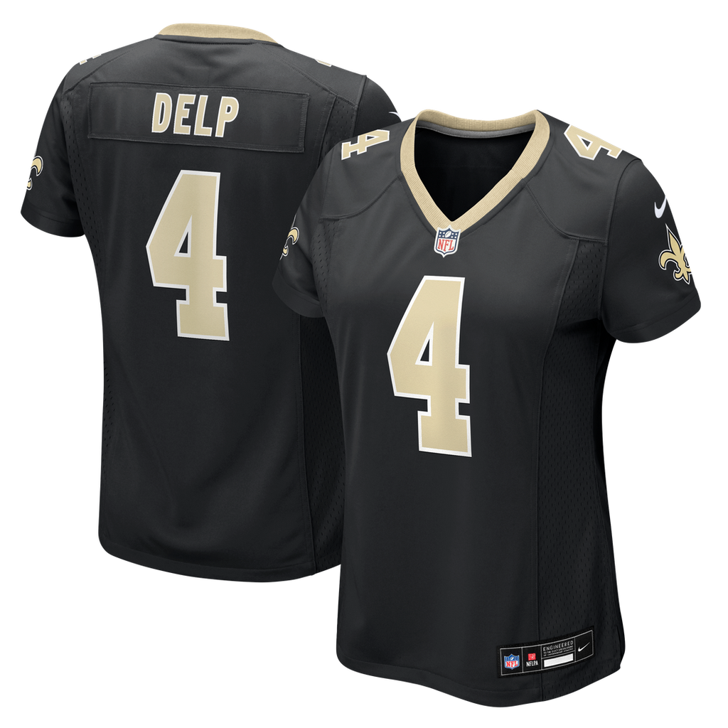 Oscar Delp New Orleans Saints Women's Team Jersey - Black