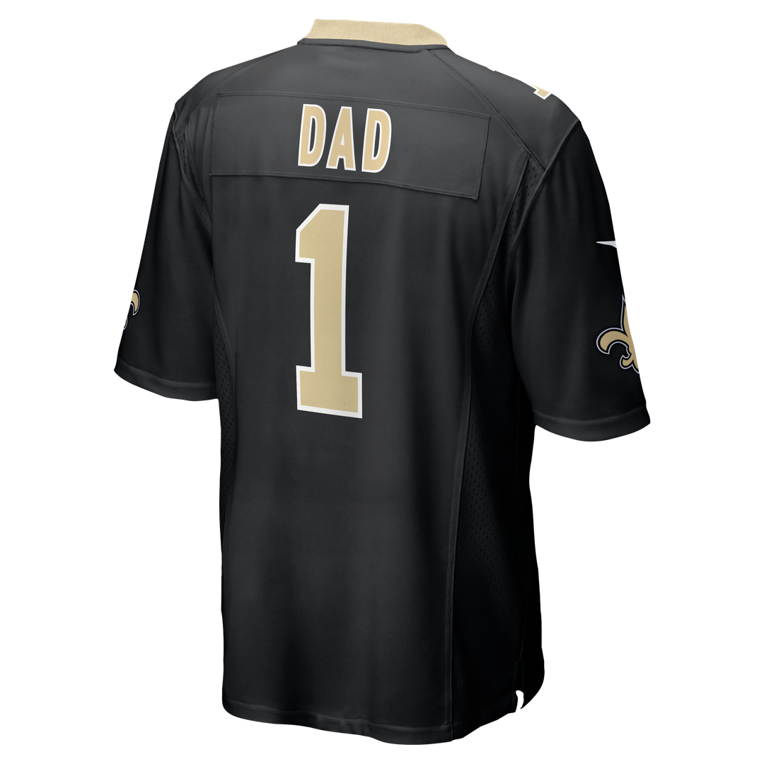 Number 1 Dad New Orleans Saints Jersey - Black