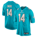 Quinn Ewers Miami Dolphins Team Jersey - Aqua