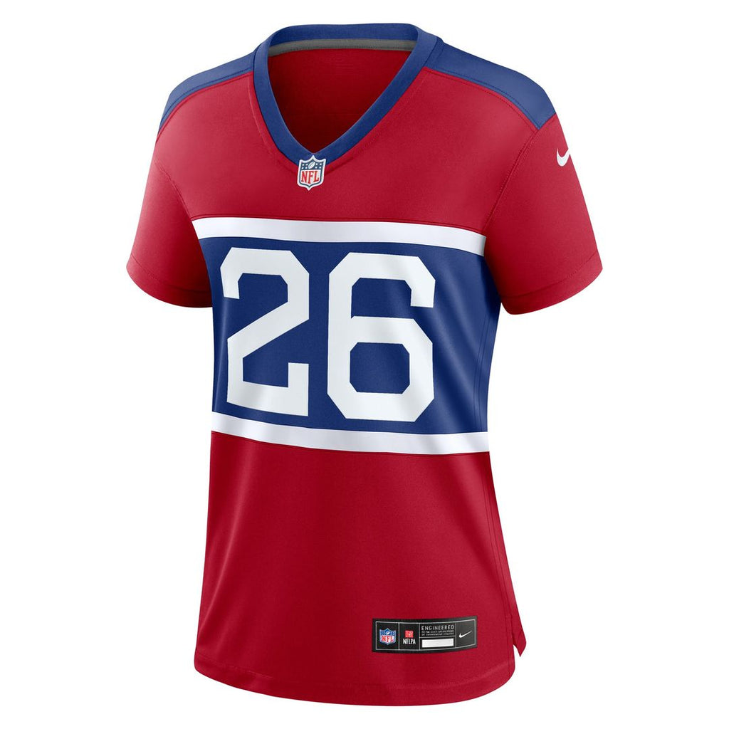 Devin Singletary New York Giants Women's Alternate Jersey - Century Red