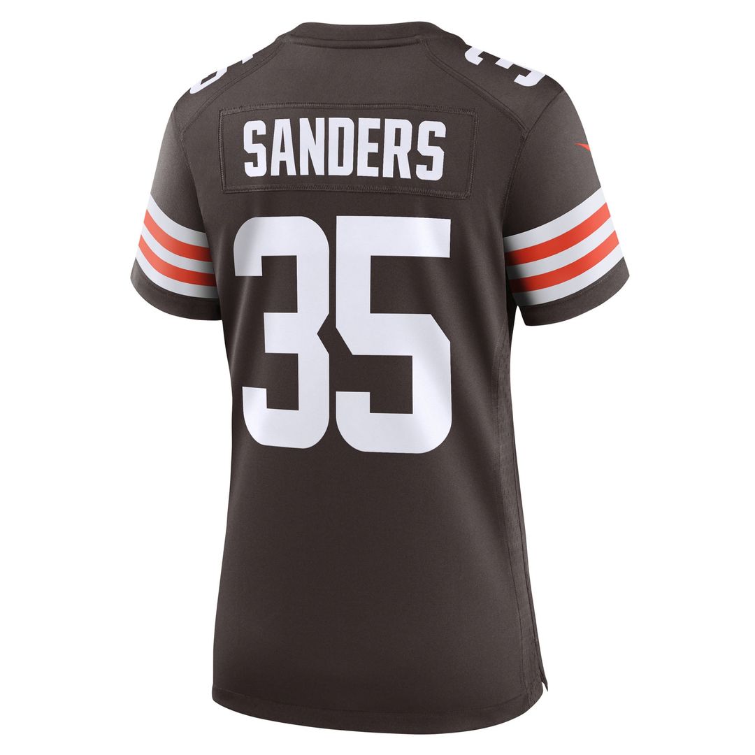 Raheim Sanders Cleveland Browns Women's Team Jersey - Brown