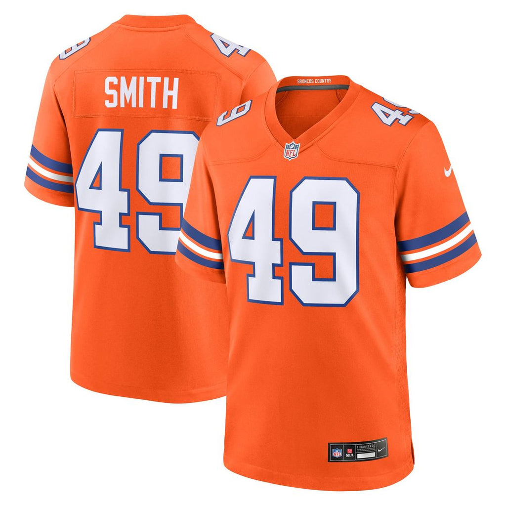 Dennis Smith Denver Broncos Retired Player Alternate Jersey - Orange