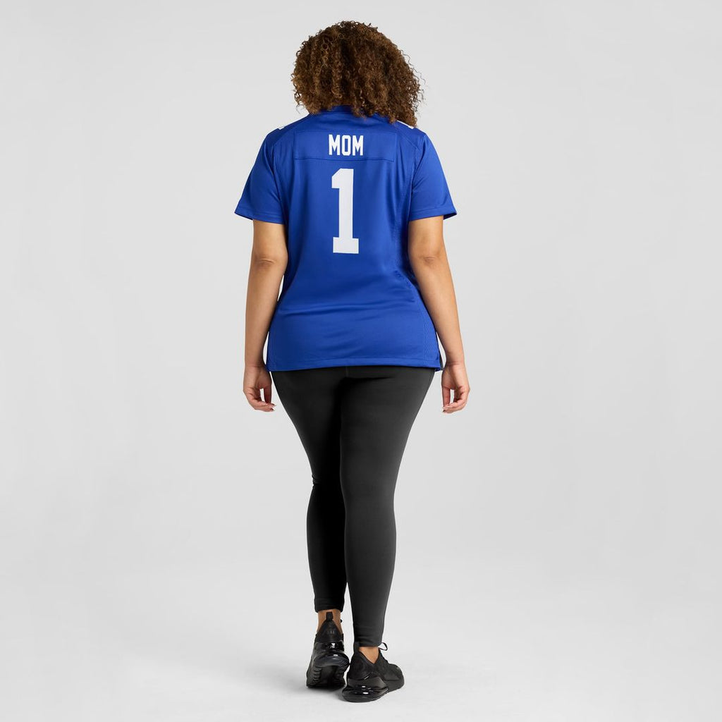 Number 1 Mom New York Giants Women's Jersey - Royal