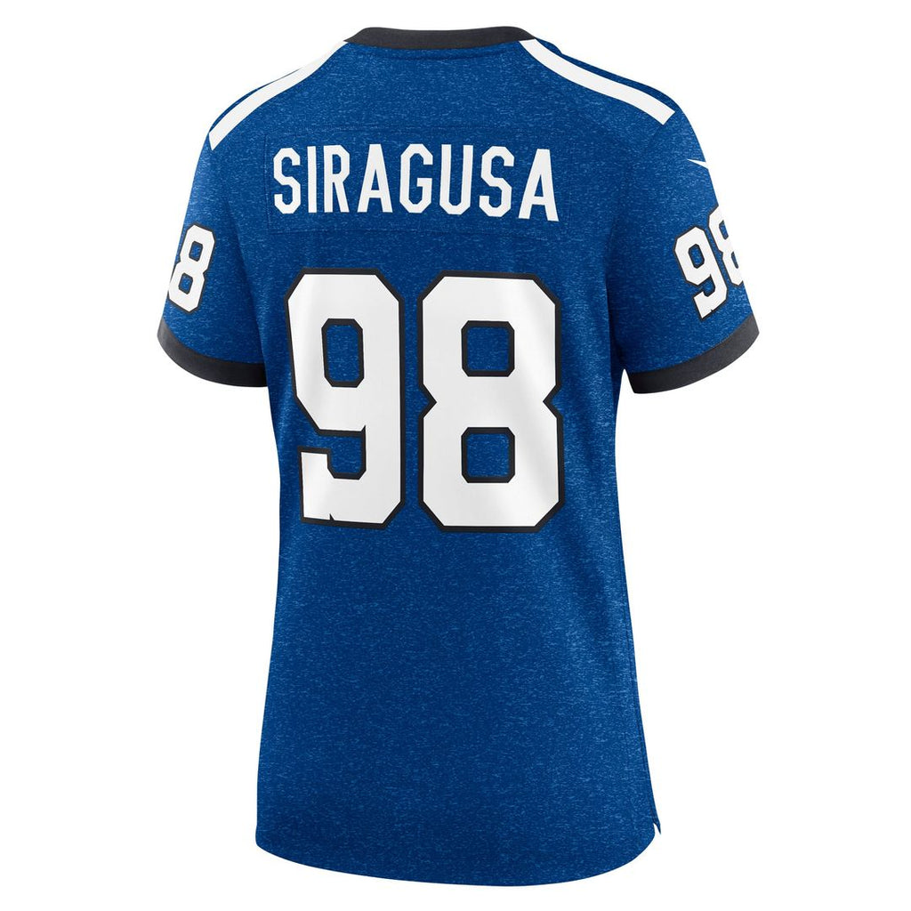 Tony Siragusa Indianapolis Colts Women's Indiana Nights Alternate Jersey - Royal