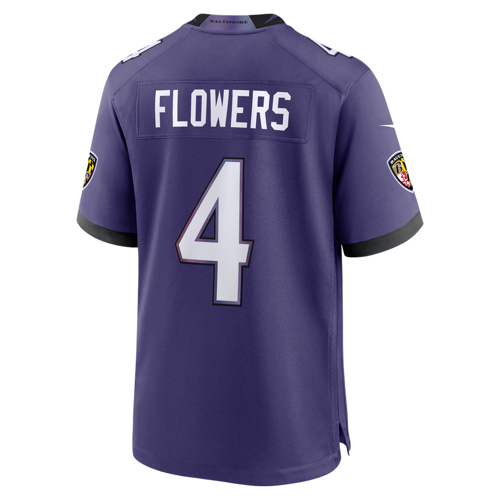 Zay Flowers Baltimore Ravens Team Jersey - Purple