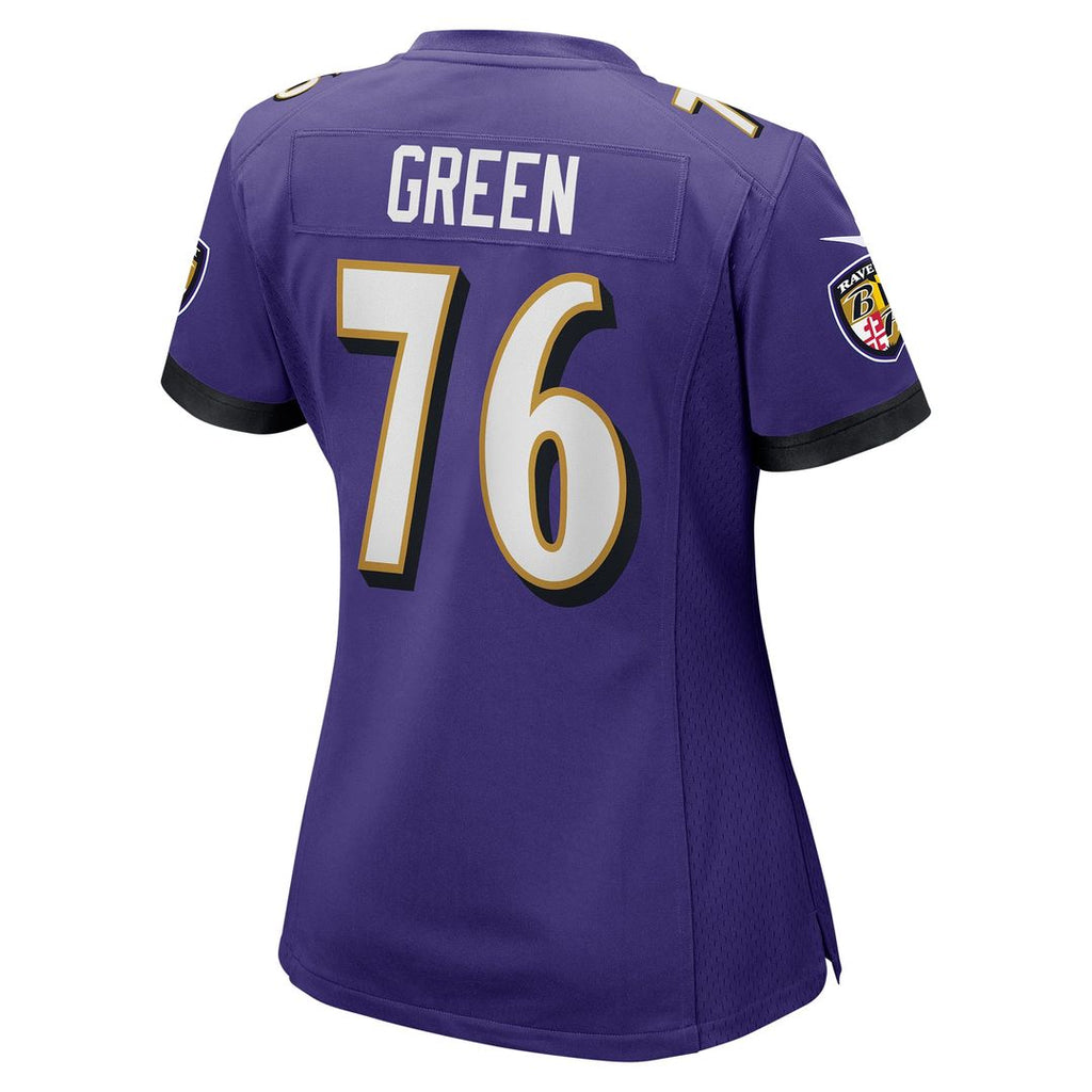 Kenyon Green Baltimore Ravens Women's Team Jersey - Purple