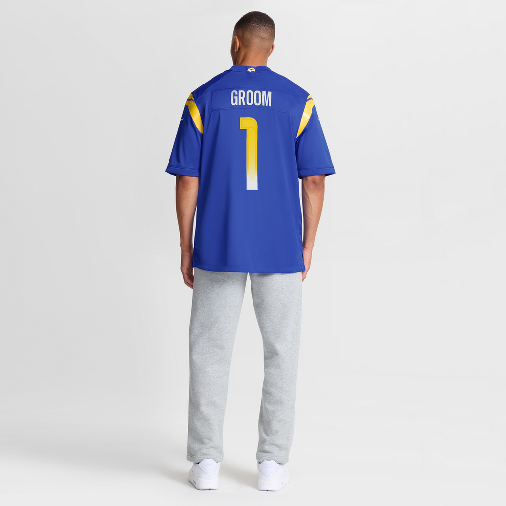 Number 1 Groom Los Angeles Rams Jersey - Royal
