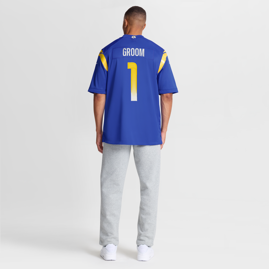 Number 1 Groom Los Angeles Rams Jersey - Royal