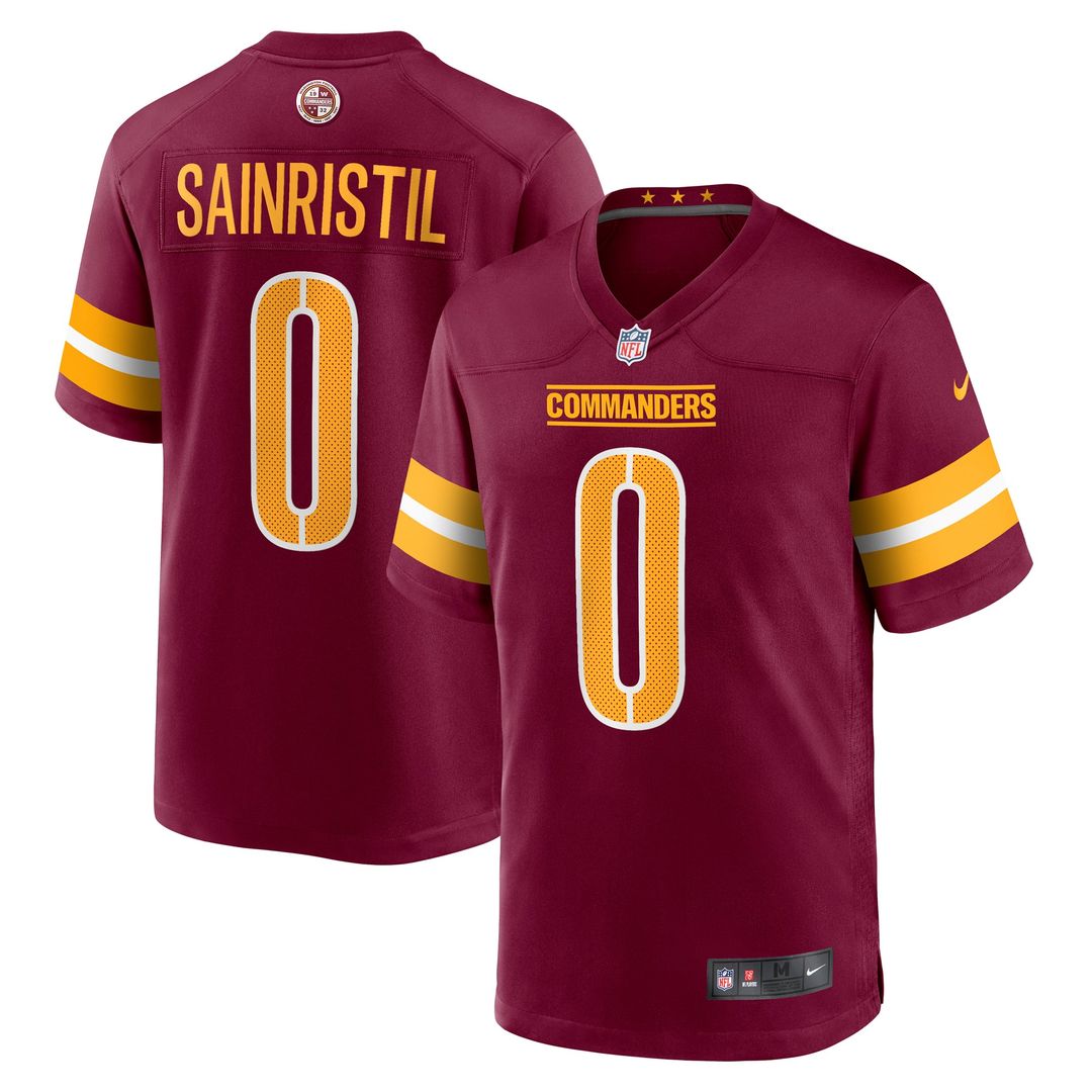Mike Sainristil Washington Commanders Jersey - Burgundy