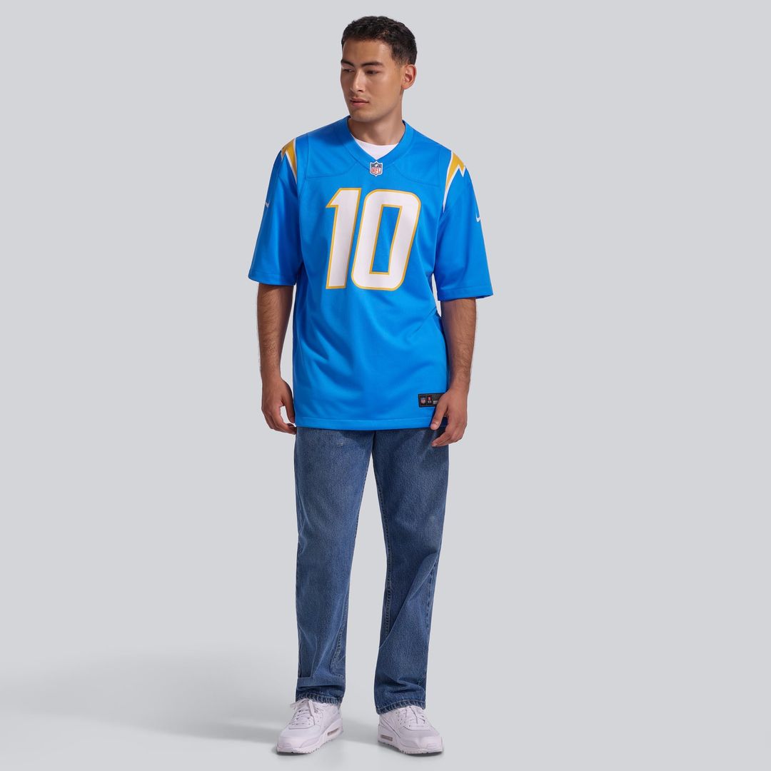 Justin Herbert Los Angeles Chargers Player Jersey - Powder Blue
