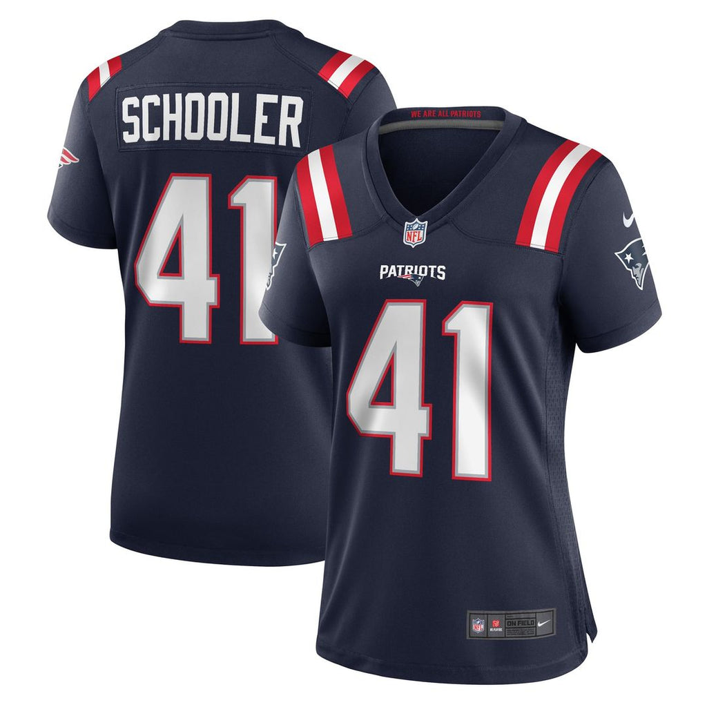 Brenden Schooler New England Patriots Women's Jersey - Navy