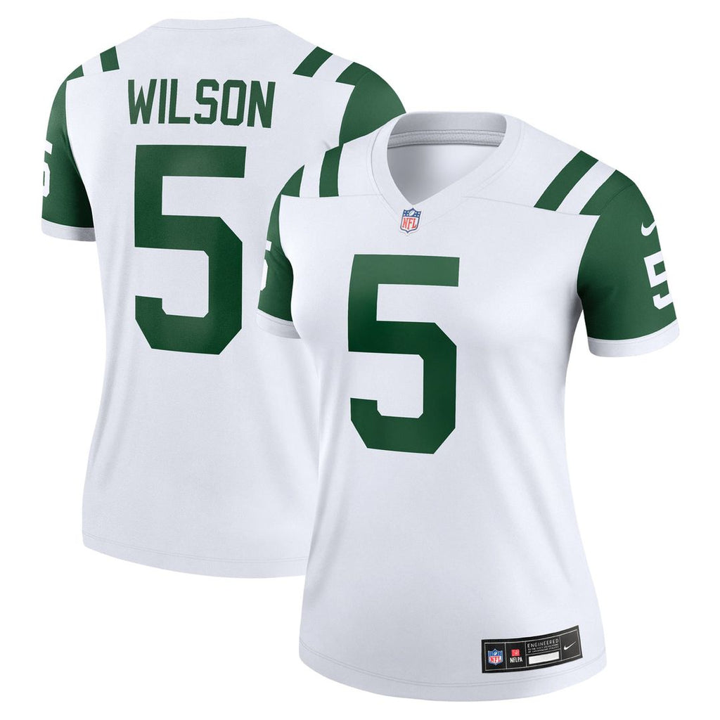 Garrett Wilson New York Jets Women's Alternate Legend Player Performance Top - Legacy Black