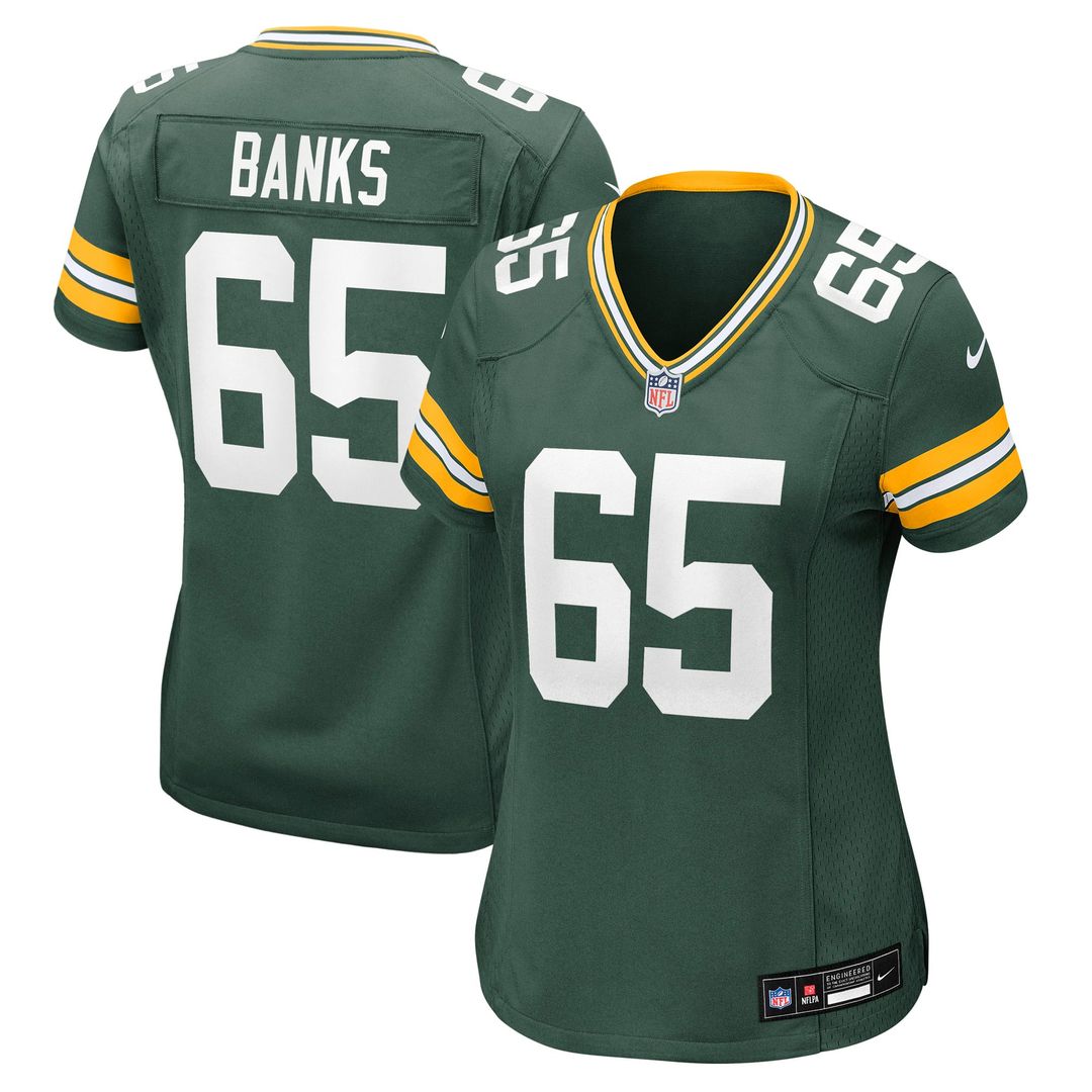 Aaron Banks Green Bay Packers Women's Team Jersey - Green
