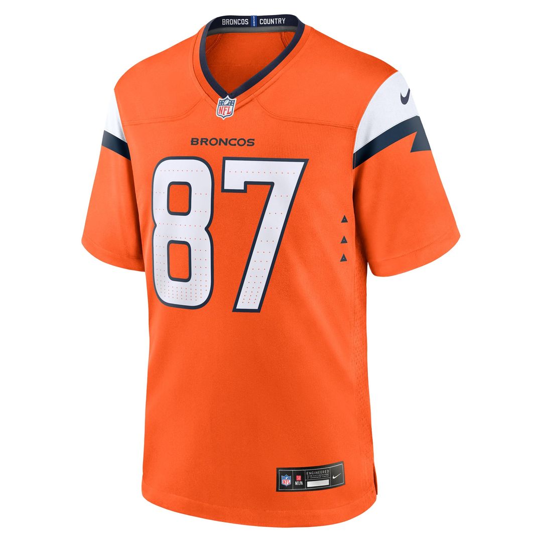 Dane Key Denver Broncos Team Jersey - Orange