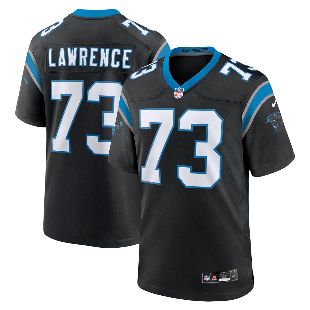 Rashard Lawrence Carolina Panthers Jersey - Black