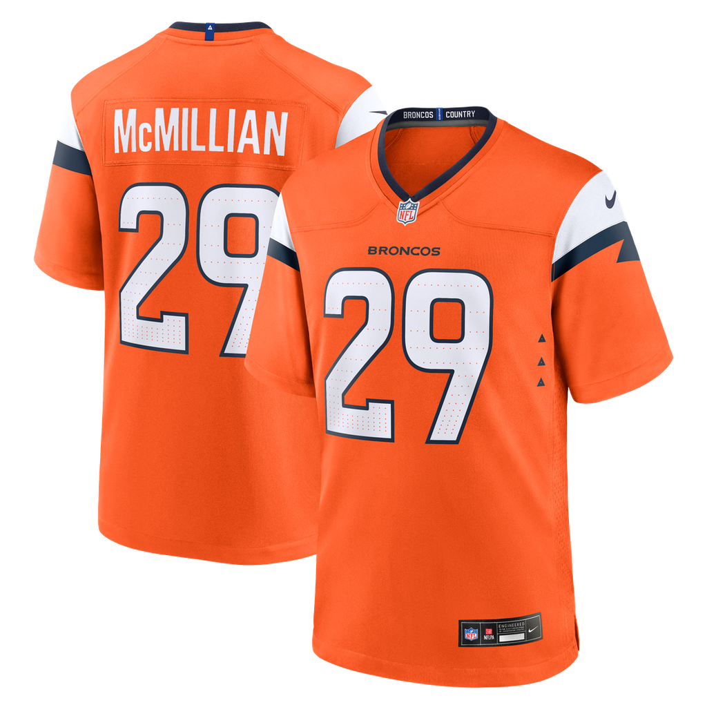 Ja'Quan McMillian Denver Broncos Team Jersey - Orange