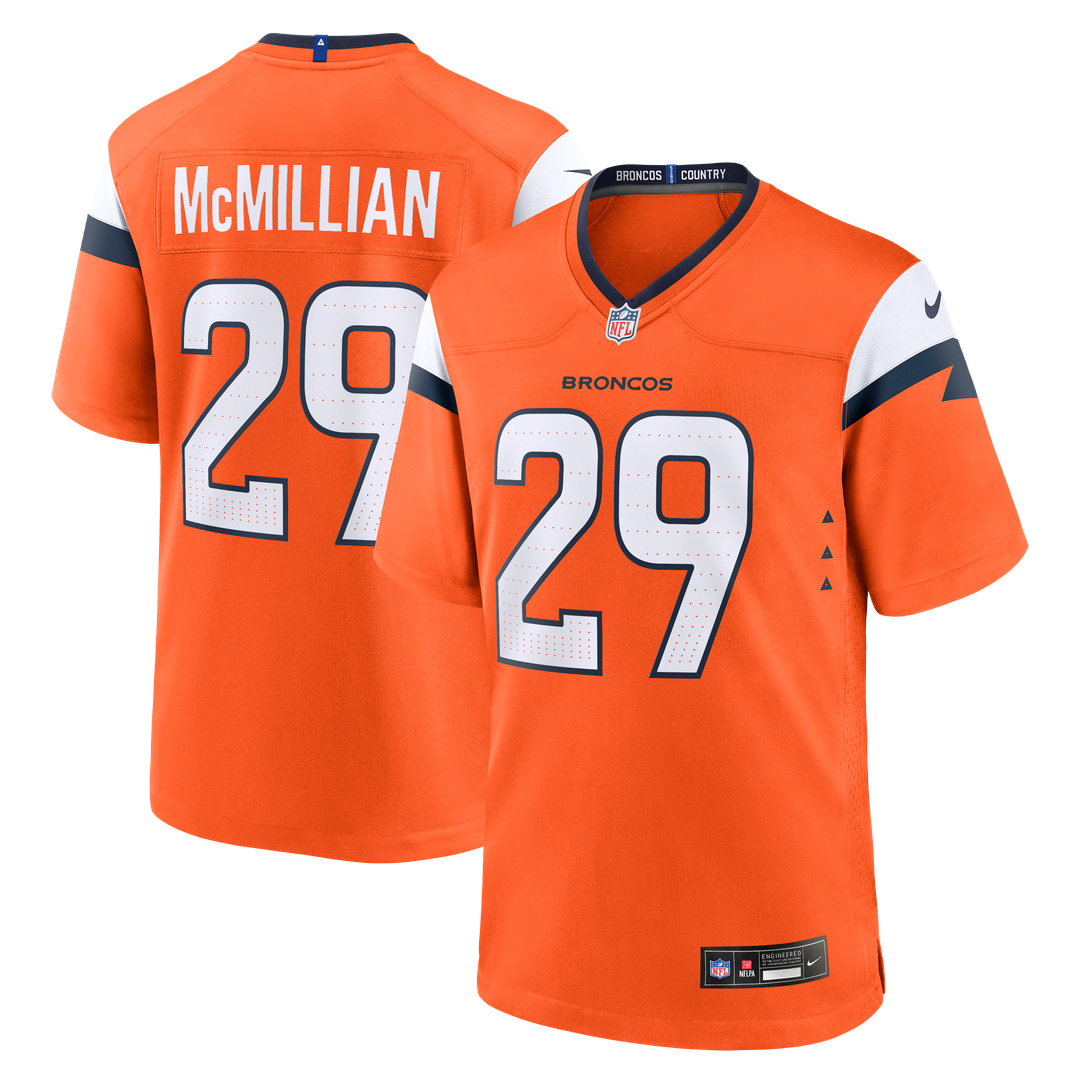 Ja'Quan McMillian Denver Broncos Team Jersey - Orange