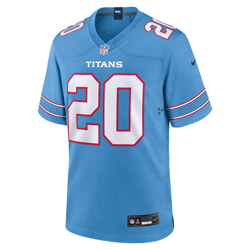 Tony Pollard Tennessee Titans Jersey - Light Blue