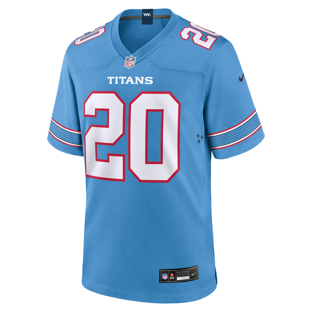 Tony Pollard Tennessee Titans Jersey - Light Blue