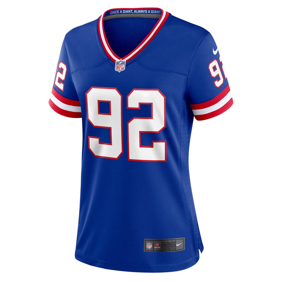 Michael Strahan New York Giants Women's Classic Retired Player Jersey - Royal