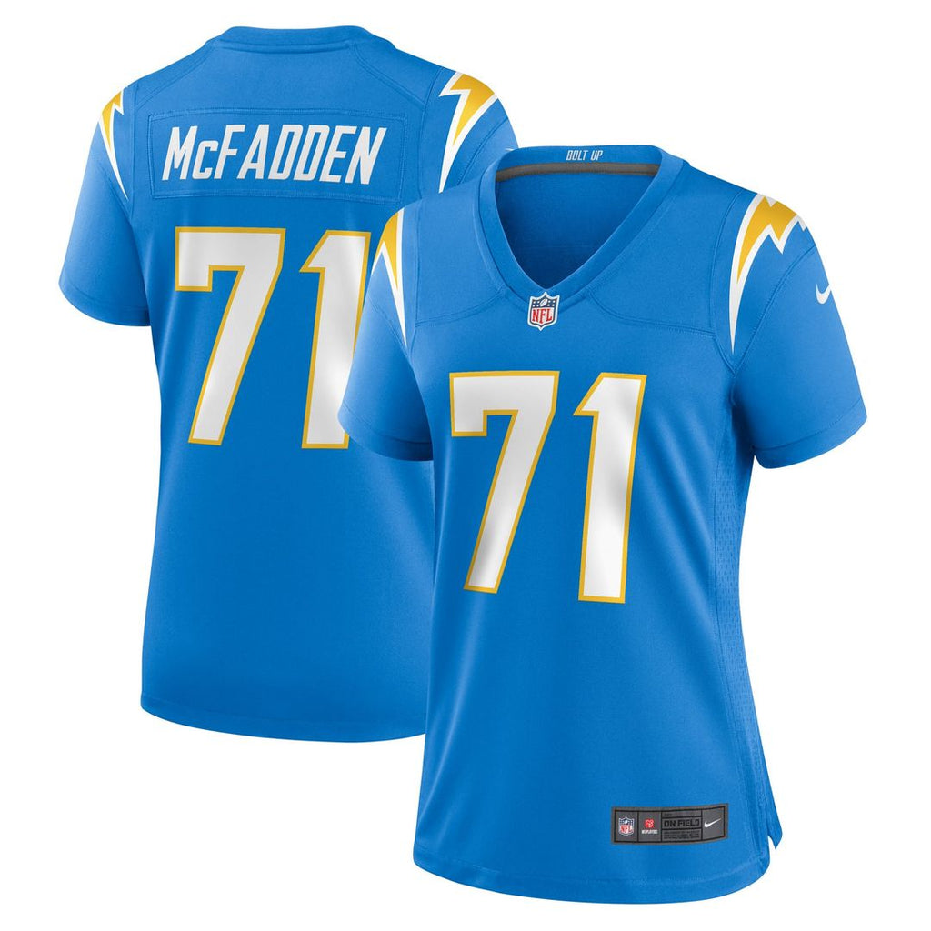 McFadden Los Angeles Chargers Women's Team Jersey - Powder Blue