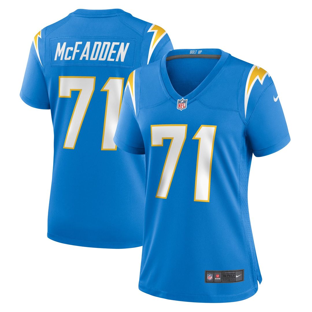 McFadden Los Angeles Chargers Women's Team Jersey - Powder Blue