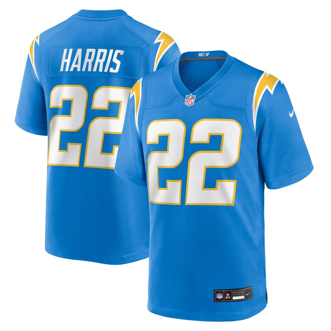 Najee Harris Los Angeles Chargers Jersey - Powder Blue