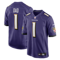 Number 1 Dad Baltimore Ravens Jersey - Purple
