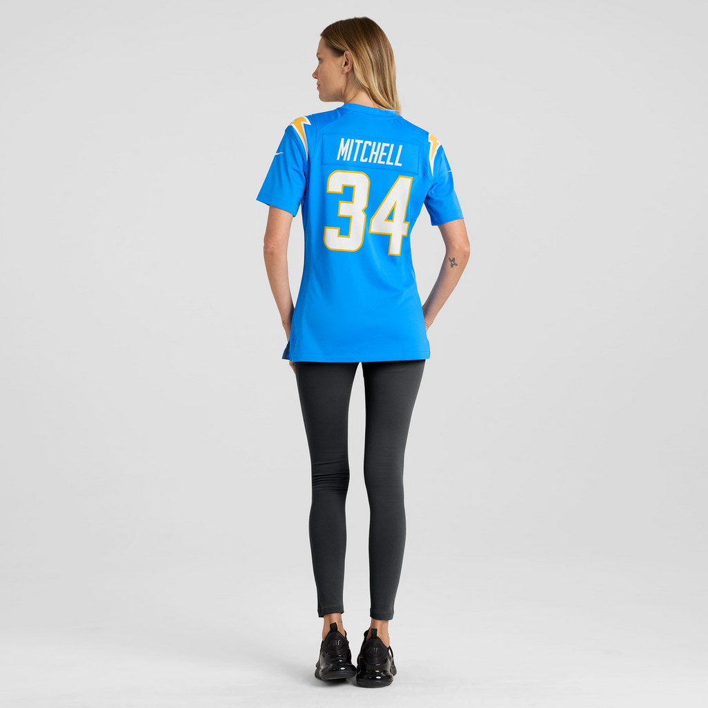Keaton Mitchell Los Angeles Chargers Women's Team Jersey - Powder Blue