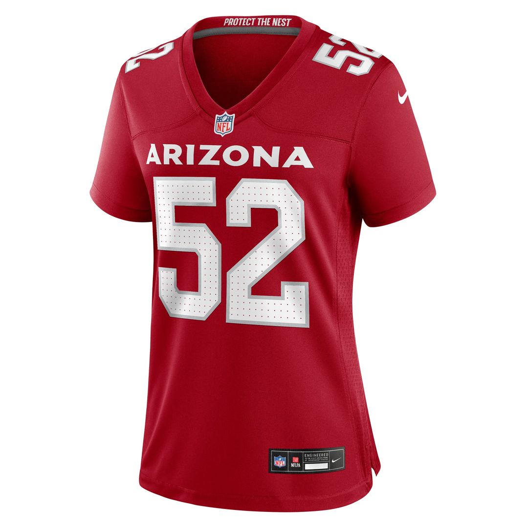 Burch Arizona Cardinals Women's Team Jersey - Cardinal