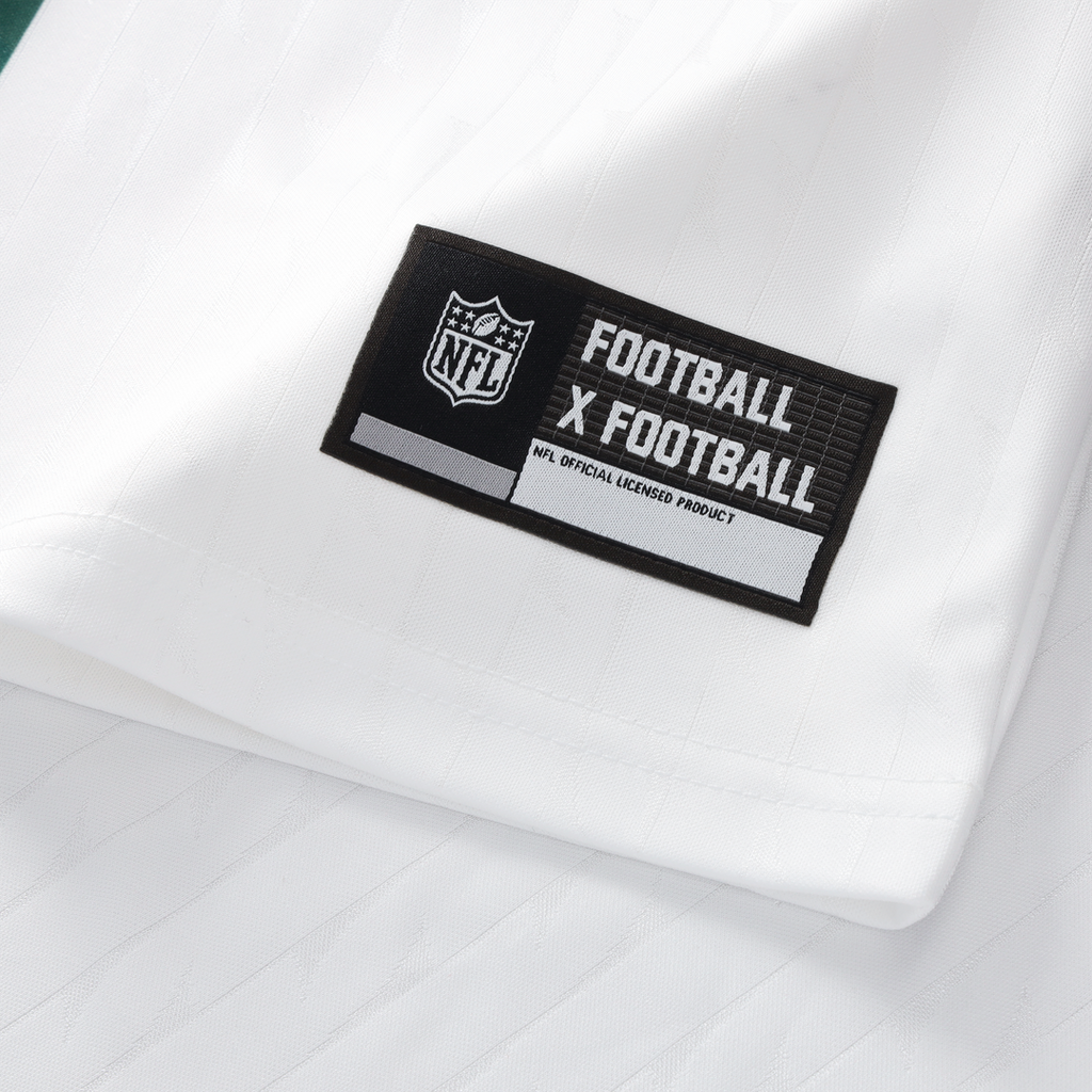 New York Jets Youth Football x Football V-Neck Fan Top - White