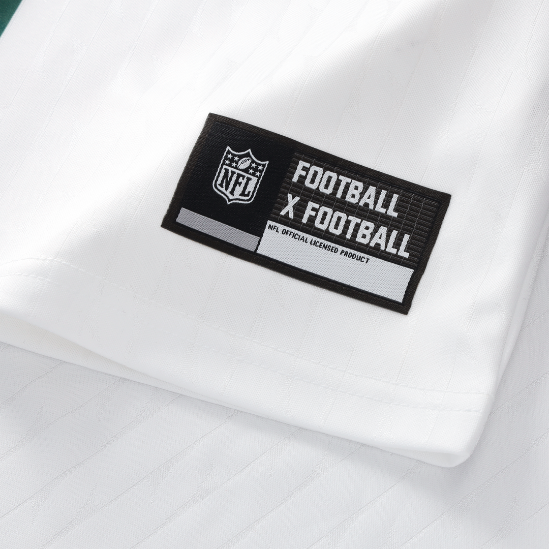 New York Jets Youth Football x Football V-Neck Fan Top - White