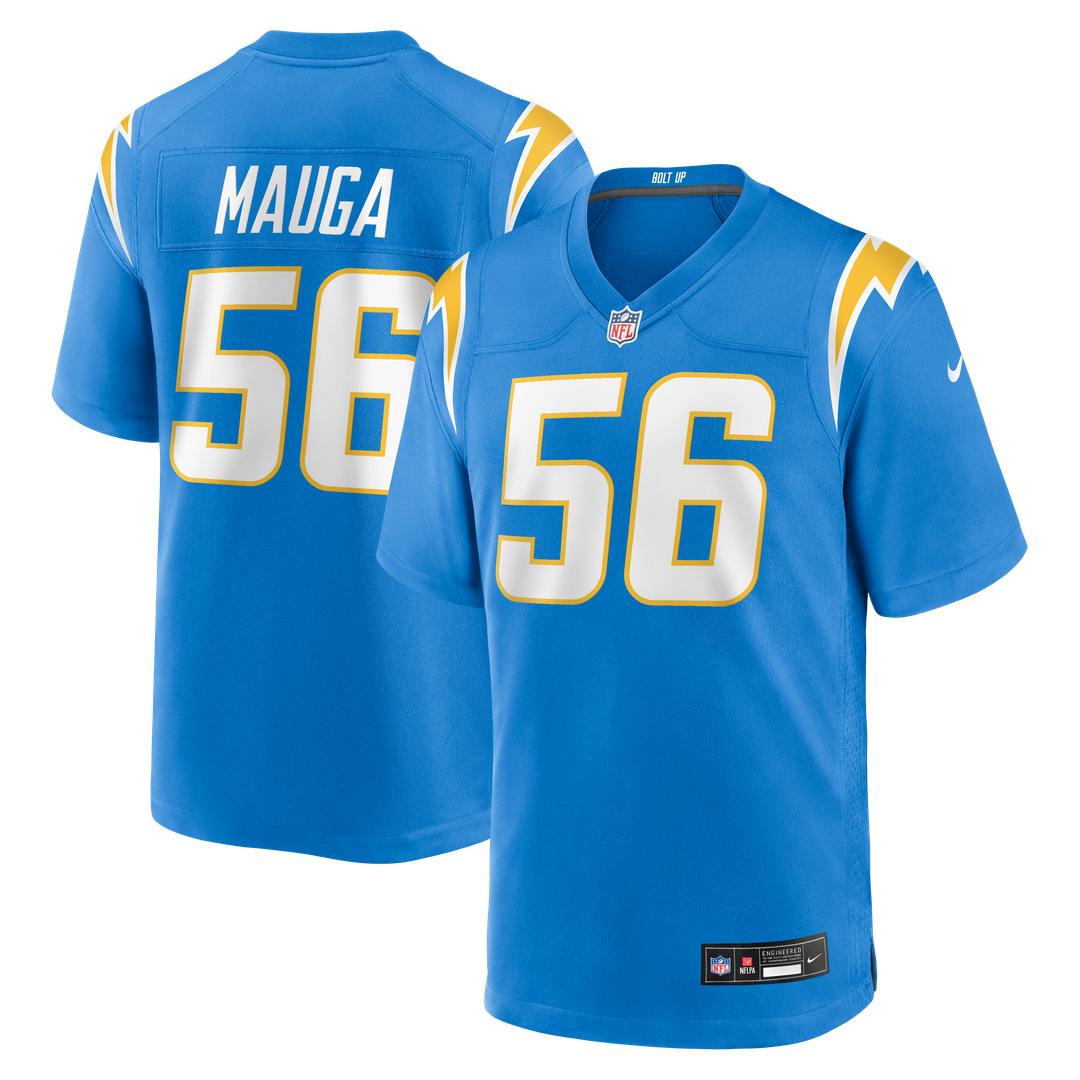 Kanai Mauga Los Angeles Chargers Team Jersey - Powder Blue