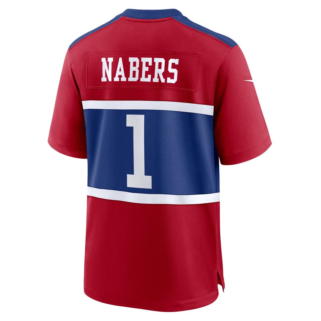Malik Nabers New York Giants Youth Jersey - Red