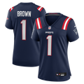 A.J. Brown New England Patriots Women's Jersey - Navy