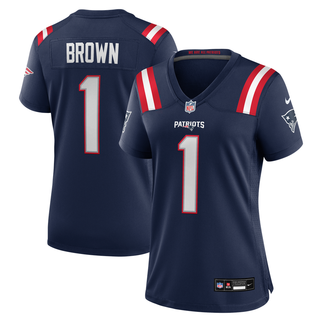 A.J. Brown New England Patriots Women's Jersey - Navy
