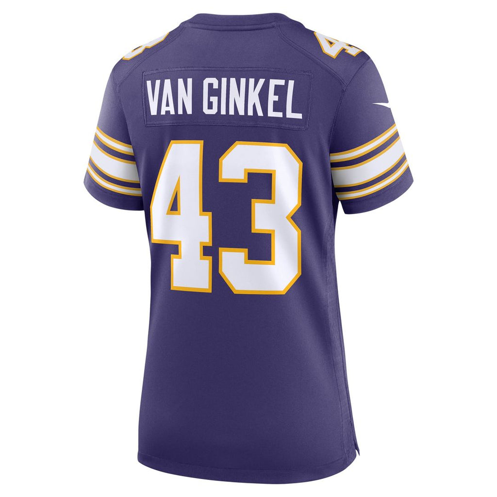 Andrew Van Ginkel Minnesota Vikings Women's Alternate Jersey - Purple