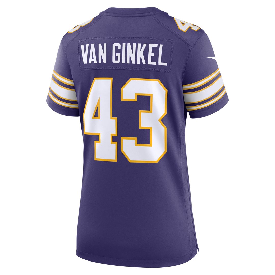Andrew Van Ginkel Minnesota Vikings Women's Alternate Jersey - Purple