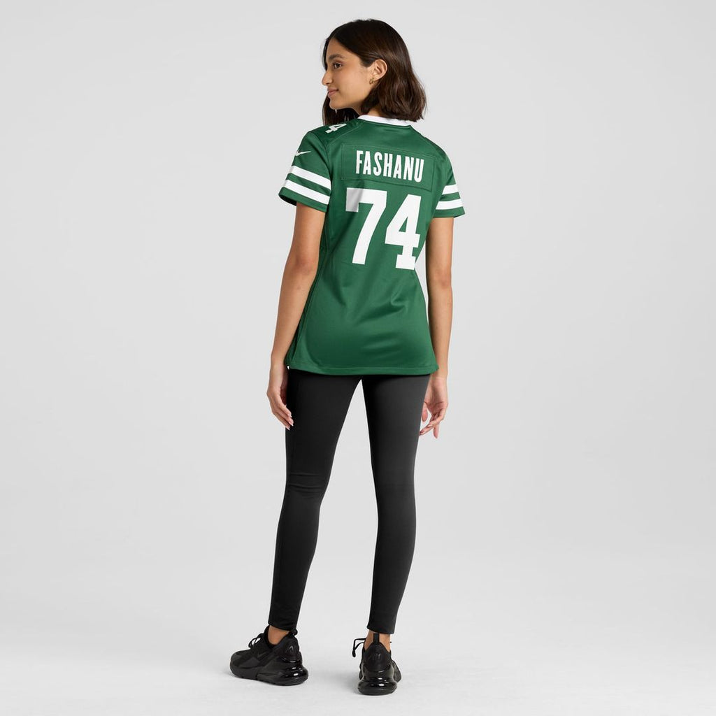 Olu Fashanu New York Jets Women's Jersey - Legacy Green