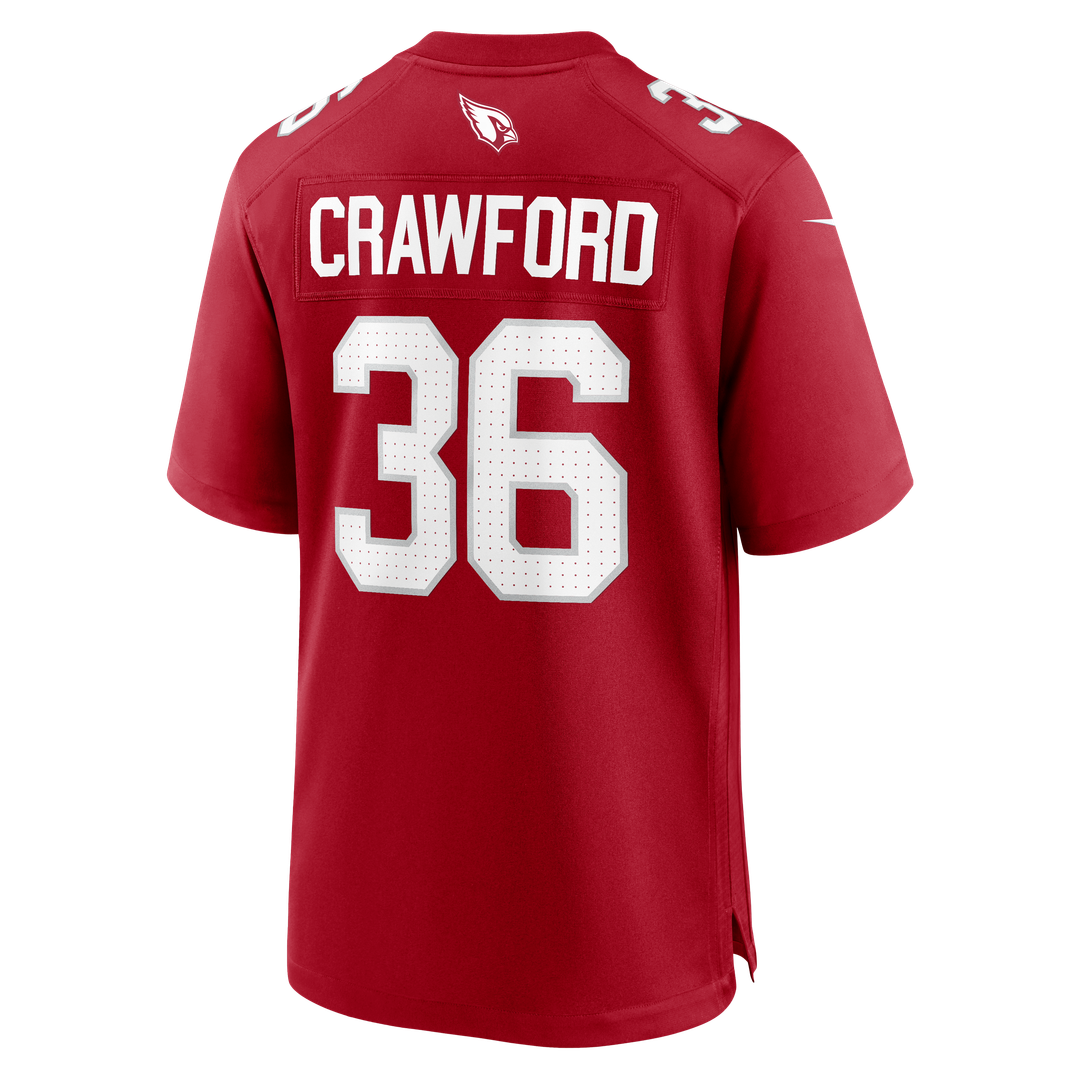 Kitan Crawford Arizona Cardinals Team Jersey - Cardinal