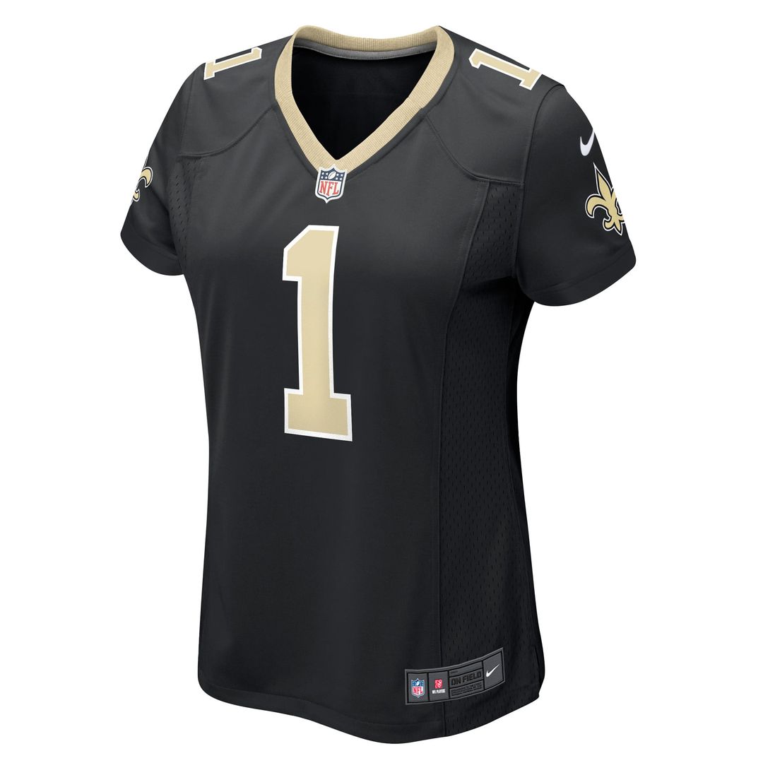 Number 1 Bride New Orleans Saints Women's Jersey - Black