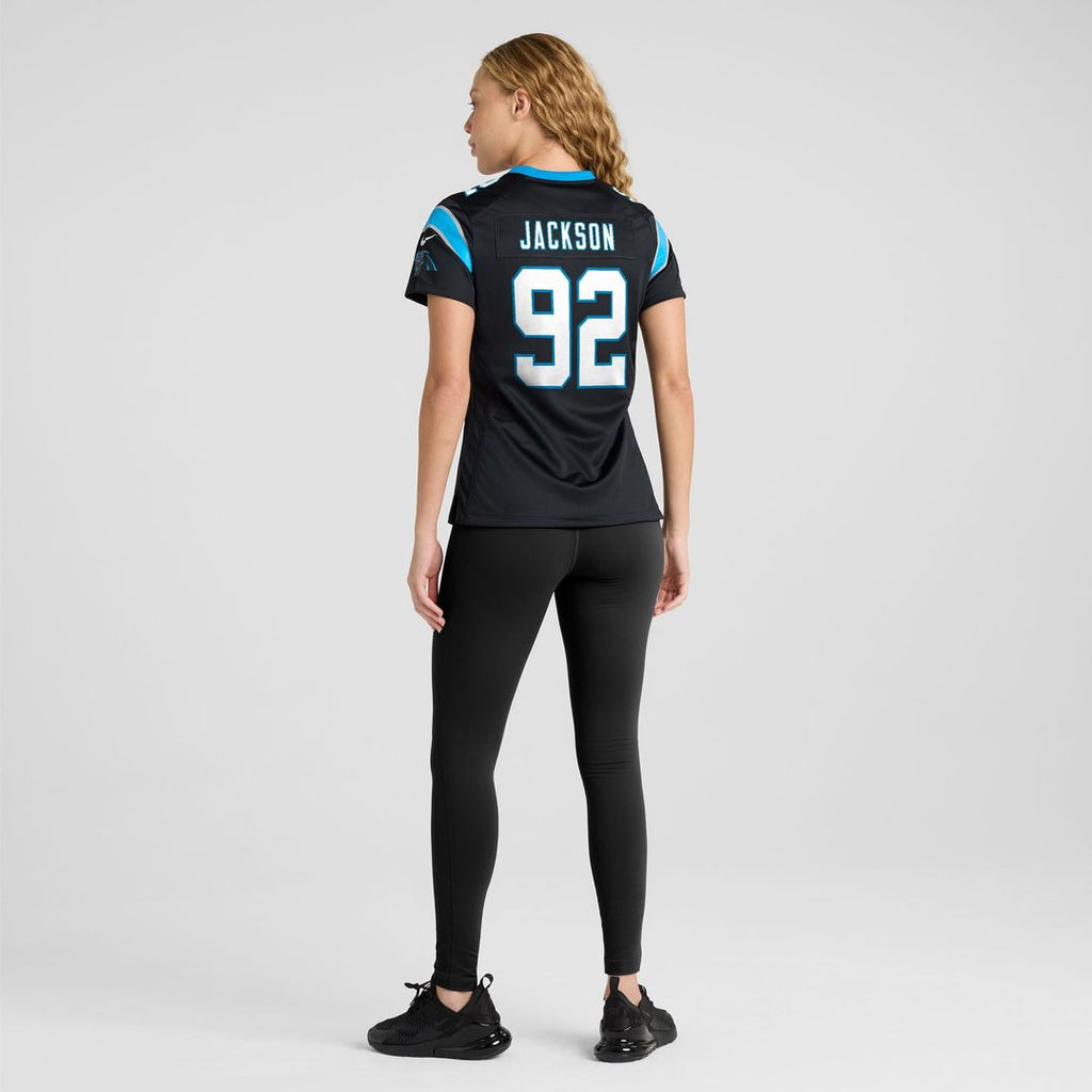 Cam Jackson Carolina Panthers Women's Team Jersey - Black
