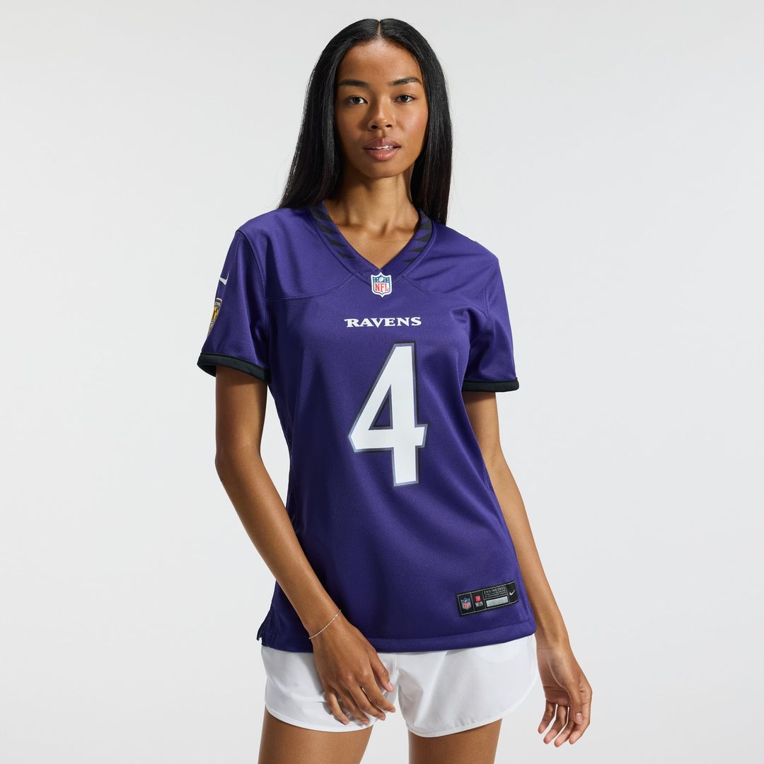 Zay Flowers Baltimore Ravens Women's Team Jersey - Purple