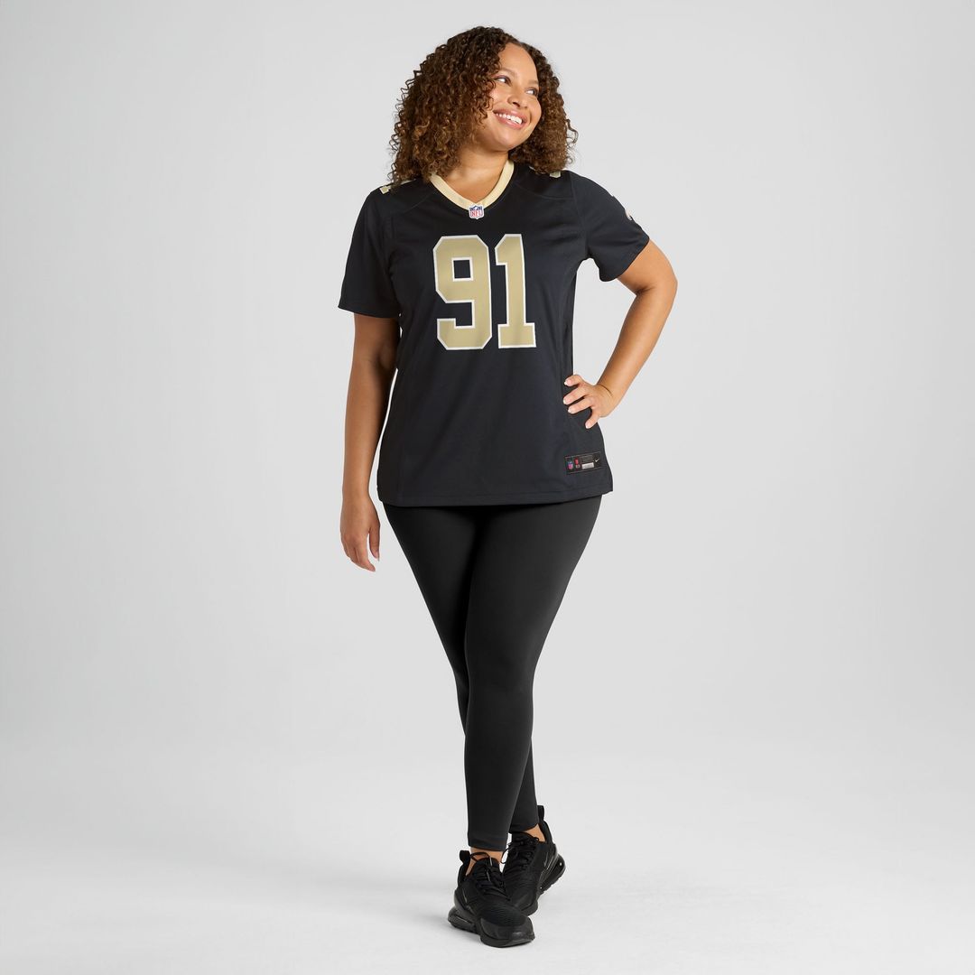 Vernon Broughton New Orleans Saints Women's Team Jersey - Black