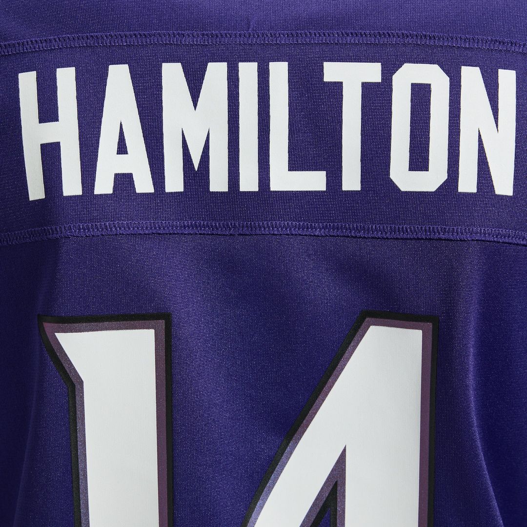 Kyle Hamilton Baltimore Ravens Women's Team Jersey - Purple